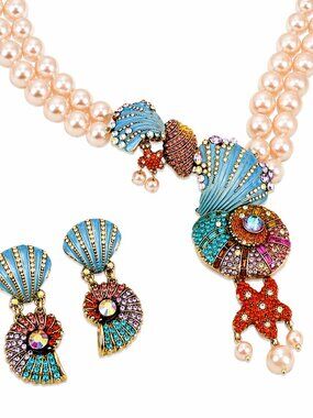 💎Ocean Treasure Pearl Necklace and Earring Set